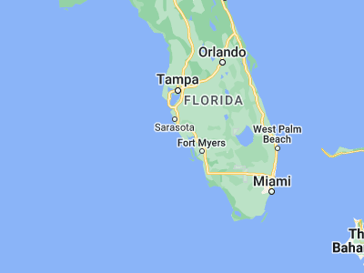 Map showing location of Englewood (26.96201, -82.3526)