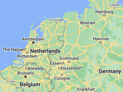 Map showing location of Enschede (52.21833, 6.89583)