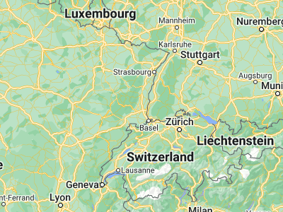 Map showing location of Ensisheim (47.86695, 7.35212)