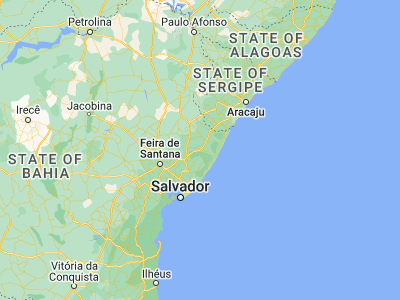 Map showing location of Entre Rios (-11.94194, -38.08444)