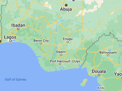 Map showing location of Enugu-Ukwu (6.17851, 7.01156)