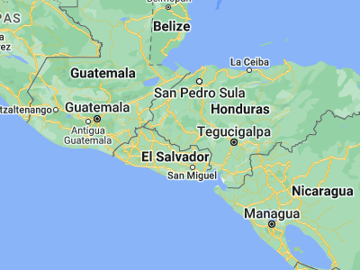 Map showing location of Erandique (14.23333, -88.46667)