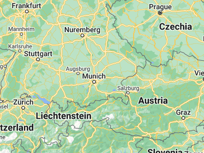 Map showing location of Erding (48.30603, 11.90686)