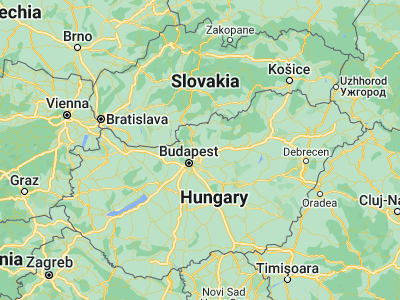 Map showing location of Erdőkertes (47.67261, 19.30786)