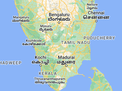 Map showing location of Erode (11.3428, 77.72741)