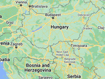 Map showing location of Érsekcsanád (46.25352, 18.98457)