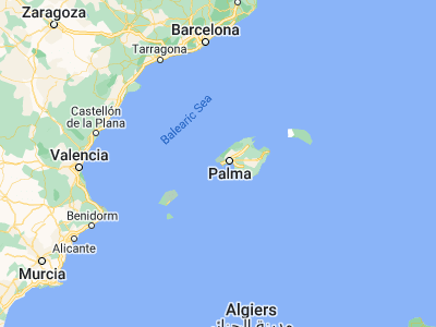 Map showing location of es Camp de Mar (39.53827, 2.42386)
