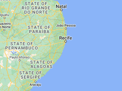 Map showing location of Escada (-8.35917, -35.22361)