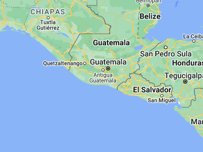 Map showing location of Escuintla (14.305, -90.785)