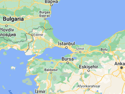 Map showing location of Esenyurt (41.03333, 28.67528)