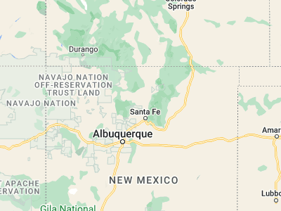 Map showing location of Española (35.99113, -106.08058)