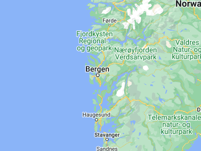 Map showing location of Espeland (60.38333, 5.46667)