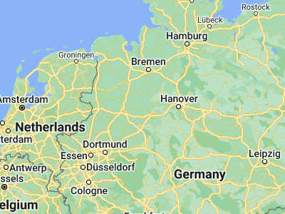 Map showing location of Espelkamp (52.3825, 8.62127)