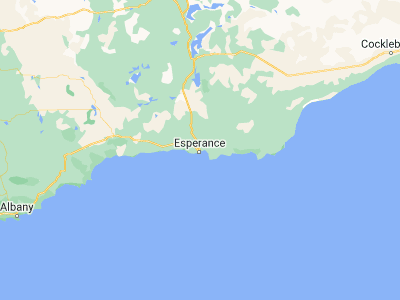 Map showing location of Esperance (-33.86013, 121.88259)