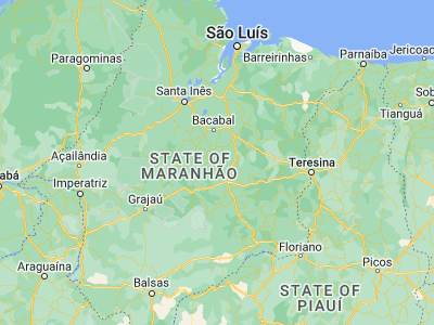Map showing location of Esperantinópolis (-4.86667, -44.70833)