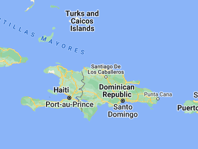 Map showing location of Esperanza (19.5847, -70.98489)