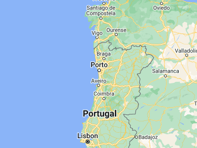 Map showing location of Espinho (41.00763, -8.64125)