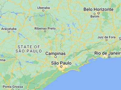 Map showing location of Espírito Santo do Pinhal (-22.11583, -46.68278)