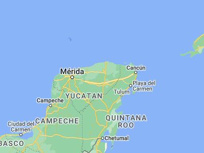 Map showing location of Espita (21.00933, -88.30707)
