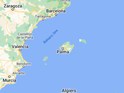 Map showing location of Esporles (39.6697, 2.57853)