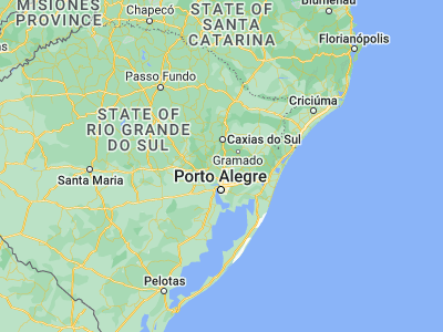 Map showing location of Estância Velha (-29.64833, -51.17389)
