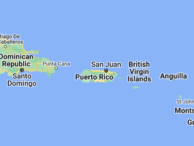 Map showing location of Estancias de Florida (18.36662, -66.56962)