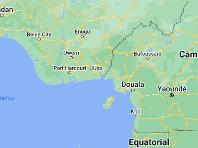Map showing location of Esuk Oron (4.80293, 8.25341)