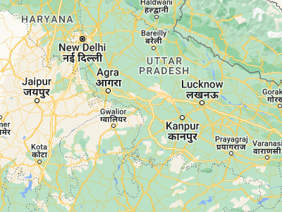 Map showing location of Etāwah (26.7778, 79.02159)