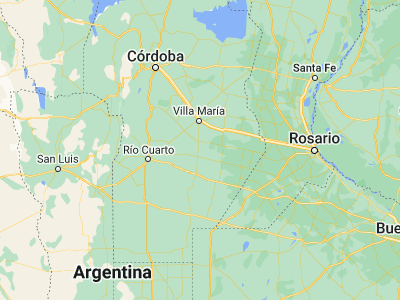 Map showing location of Etruria (-32.94008, -63.2466)