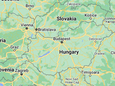 Map showing location of Etyek (47.44794, 18.75328)