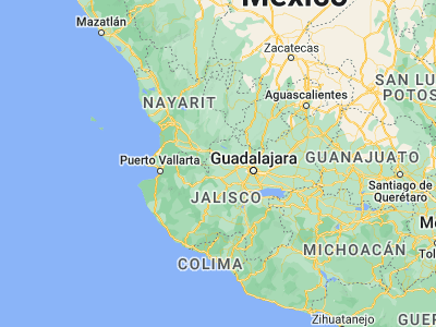Map showing location of Etzatlán (20.76839, -104.07736)