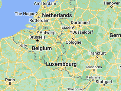 Map showing location of Eupen (50.6279, 6.03647)