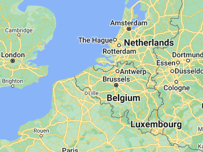Map showing location of Evergem (51.1053, 3.704)
