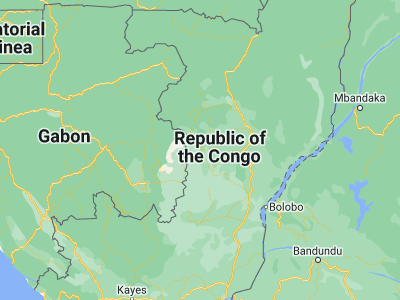 Map showing location of Ewo (-0.8725, 14.82056)
