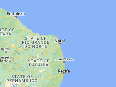 Map showing location of Extremoz (-5.70556, -35.30722)