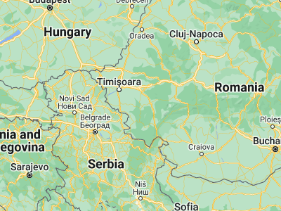 Map showing location of Ezeriş (45.41083, 21.88583)