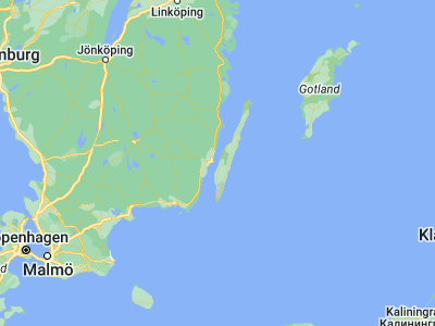 Map showing location of Färjestaden (56.65, 16.45)