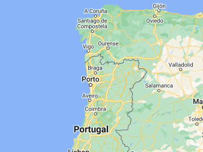 Map showing location of Fafe (41.45423, -8.168)