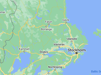 Map showing location of Fagersta (60.00418, 15.79316)