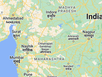 Map showing location of Faizpur (21.16667, 75.85)