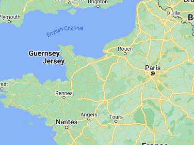 Map showing location of Falaise (48.89217, -0.19527)