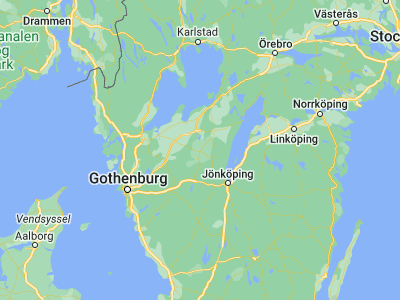 Map showing location of Falköping (58.17347, 13.55068)