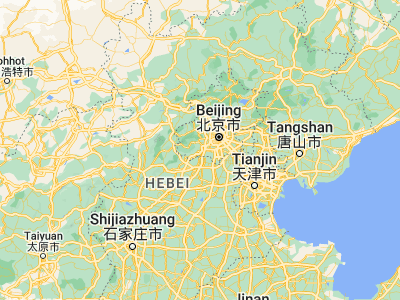 Map showing location of Fangshan (39.69833, 115.9925)