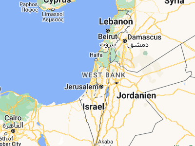 Map showing location of Far‘ūn (32.28613, 35.02326)