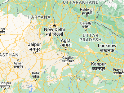 Map showing location of Farah (27.3209, 77.76195)