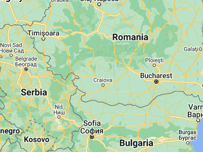 Map showing location of Fărcaşu (44.6, 23.75)