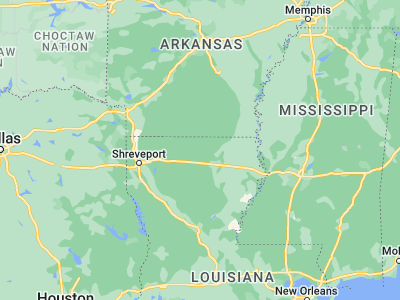 Map showing location of Farmerville (32.77347, -92.4057)