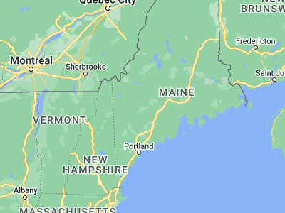 Map showing location of Farmington (44.67062, -70.15117)