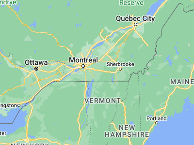 Map showing location of Farnham (45.28338, -72.98244)