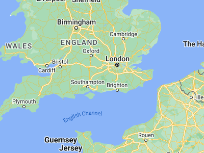 Map showing location of Farnham (51.21433, -0.79587)